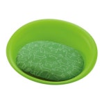 강아지 하우스쿠션 리첼 타원형 소프트 침대 그린 M : 루피스토어