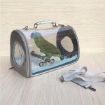 원통형 앵무새 이동장 케이지 조류 이동 산책 가방 캐리어 크로스백 : 보부상떠돌이