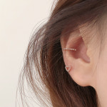 써지컬 커브 J라인 큐빅 피어싱 / 바변경가능 / 3color : onmee