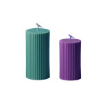 원형 스트라이프 pc몰드 캔들몰드 엘레강스 라인 디자인캔들몰드 : 헬로코코리