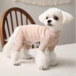 강아지 간절기용 신축성 좋은 골지 올인원 3 colors : 하비펫하우스