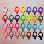 플라스틱 붕어고리 컬러고리 개고리 랍스터고리 마스크 부자재 3.5x2cm : 요술공장