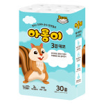 한아름산업 천연펄프 아롱이화장지 3겹 27m 30롤X1팩 : 깨달은 환경
