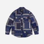 FrizmWORKS 프리즘웍스 Bandana padding shirt jacket _ blue : 현리테일
