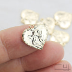 하트 천사 펜던트16mm X 15.5mm  [P0015_G]  : 게코크레용