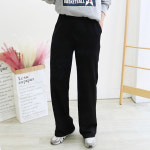 꾸안꾸 데일리 일자 포켓 니트 밴딩 롱팬츠 3컬러 : 헤이뽀