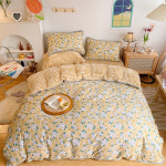 양면이불세트 극세사 순면 겨울이불 이불커버 차렵이불 침구세트 모달 호텔  침대이불 양털 : 땡주마켓