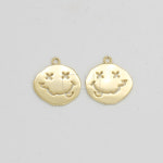 엑스 스마일 펜던트 13mm x 15mm [P0028_G] : 비즈포유