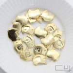 병아리 펜던트11.5mm X 13.5mm [P0039_G] : 비즈포유