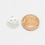 엑스 스마일 펜던트 13mm x 15mm [P0028_S] : 비즈포유