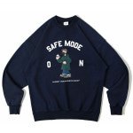 아웃스탠딩 맨투맨 OUTSTANDING&CO  V.S.C SWEAT_SAFE MODE_NAVY : 현리테일