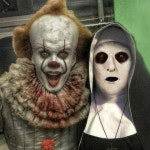 할로윈 데이 분장 컨저링 수녀 루시퍼 페니와이즈 조커 삐에로 광대 악마 핀헤드 말 가면 : 버틀샵