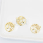 무광 나무 코인 펜던트 [16mm x 18mm] [P0063_MG] : 비즈포유