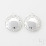 베이직 원형 로켓 펜던트 20mm x 23mm [P0072_S] : 비즈포유