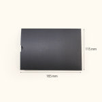 165x115mm 홀더 포켓커버 케이스형 종이봉투 검정 실버 백색 초대장 청첩장 안내장 : 정문패키지 스토어