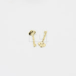 열쇠 펜던트 6.5mm x 15mm [P0057_G] : 비즈포유