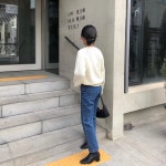 High straight denim PT 하이웨스트 일자 보이핏 진청데님팬츠 : 드브니르 Devenir