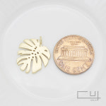 무광 몬스테라 펜던트 [16mm X 18.5mm] [P0064_MG] : 게코크레용