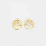 무광 나무 코인 펜던트 [16mm x 18mm] [P0063_MG] : 비즈포유