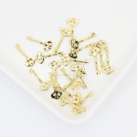 열쇠 펜던트 6.5mm x 15mm [P0057_G] : 비즈포유