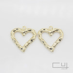 멜팅 하트 펜던트 20mm X 21.5mm [P0061_G] : 비즈포유