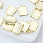 무광 사각 펜던트 12.5mm x 16mm [P0067_MG] : 비즈포유