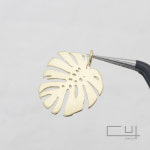 무광 몬스테라 펜던트 [16mm X 18.5mm] [P0064_MG] : 게코크레용