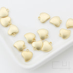 무광 하트 펜던트 8mm x 9mm [P0070] : 비즈포유