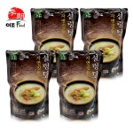 선봉식품 설렁탕 600g x 4봉 실온 사골 육수 곰탕 곰국 국밥 : 하남이조