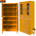 캐비넷수납장 철제캐비넷 철재6단4문케비넷 가구웰 : 가구웰