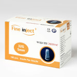 파인젯 인슐린 펜니들 멸균주사침 32G( 4mm 5mm 6mm) /31G( 8mm) 100개입 Fine inject : HY메디칼