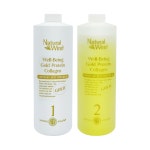자연바람 골드 콜라겐 단백질 웰빙펌 대용량 파마약 1제,2제 1000ml, 1개 : 제이지뷰티