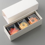 [페이퍼앤코] 고급 3구 슬리브 상자 화과자 떡 답례품 선물 포장 싸바리 박스 (5개/1set) (p22) : 페이퍼앤코