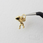 큐피트 펜던트  9mm X 11.5mm  [P0075_G] : 비즈포유