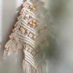 우드 월행잉 마크라메 크리스마스 벽 뜨개질 트리 : 트렌데코 trendeco