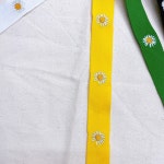 2.5cm 민들레 자수 리본 테이프 H0656 : 요고조고 패브릭