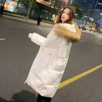 여성 패딩 점퍼 다운 점퍼 외투 코트  핏 루즈핏  하프코트  -43513 : 파인애플마켓