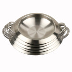 신)통3중 부대찌개/전골냄비 스텐냄비 5사이즈 인덕션가능 스테인레스 주방용품 업소용 : 아주키친