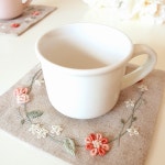 프랑스자수패키지 꽃리스 티매트 만들기(동영상 강의 포함) : 릴리스가든 프랑스자수