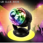 LED 디스코 파티볼 미러볼 가정용 조명 USB 행사 휴대용 싸이키 노래방조명 핀볼 : 도시주부