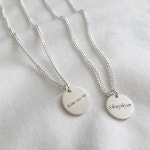 미아방지목걸이 아기 유아 은 목걸이 하트 코인 : 윈디힐