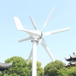 12v/24V 풍력발전기 800w 고품질 화이트 6블레이드 : 알리캠핑