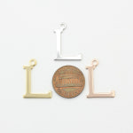 이니셜 L 펜던트 [P0078] [18mm x 22.5mm] : 비즈포유