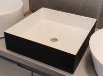 [WISDOM] WD-38336 BW 위즈덤 세면기 블랙 & 화이트 색상 수입세면기 : 구구바스