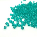 #G0326 블루 지르콘 파이어폴리쉬 4mm 체코 비즈 czech beads Fire Polished blue zircon : 미나비즈