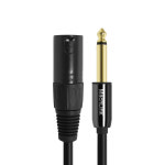 XLR 캐논 to 55 모노 마이크 케이블 연장 55잭 변환 믹서 연결 선 trs 1.5M : 마하링크 공식스토어