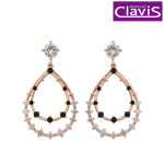 [클라비스] 블랙 크리스탈 티어 실버귀걸이 CL14kp-ESP209 : 주식회사 플로스