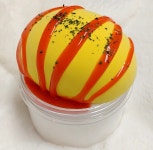 마그마 슬라임 몽글 오믈렛 수제 점토 슬라임 : 마그마슬라임