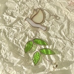 샤인버드 나뭇잎 스테인드 글라스 스테인 새 썬캐쳐 썬캐처 : 글라스바이달순