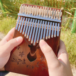 17음 마호가니칼림바 어쿠스틱 칼림바 나무 악기 : 뮤직토피아